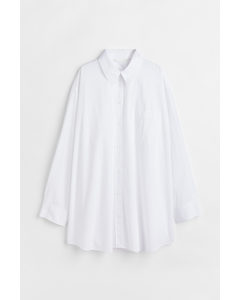 Oversized Skjorte Hvid