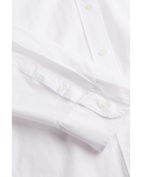 H&M Oversized Shirt White