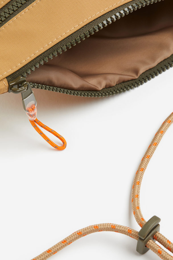 H&M Mesh-detail Shoulder Bag Beige
