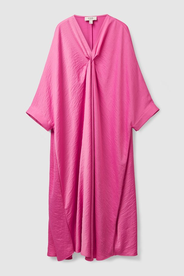 COS Longline Kaftan Dress Pink