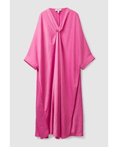 Longline Kaftan Dress Pink