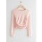 Fitted Ruched Top Light Pink