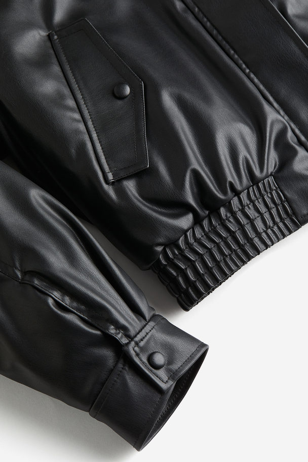 H&M Coated Jacket Black