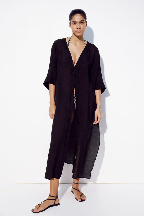 H&M Kaftan Beach Dress Black