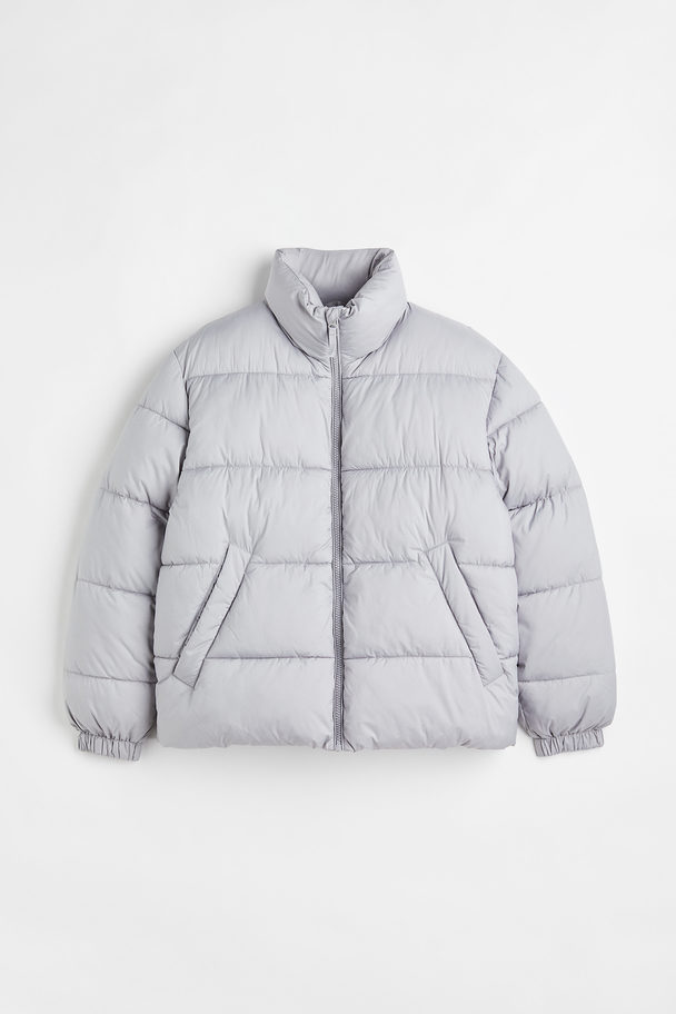 H&M Water-repellent Puffer Jacket Light Grey