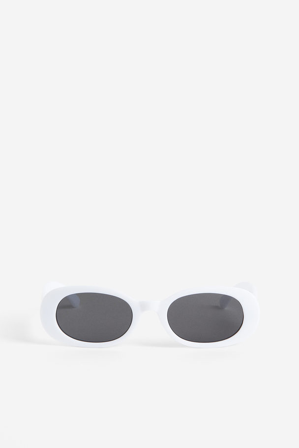 H&M Ovale Solbriller Hvid