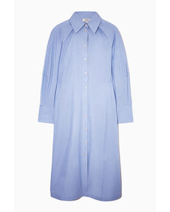 Structured Shirt Dress Light Blue