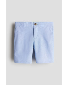 Cotton Chino Shorts Light Blue