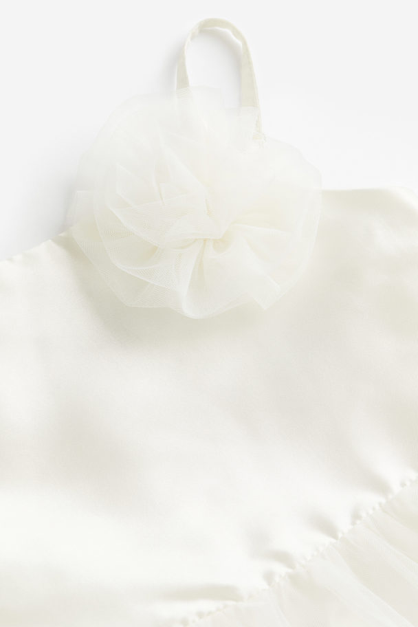 H&M Tulle-skirt Dress White