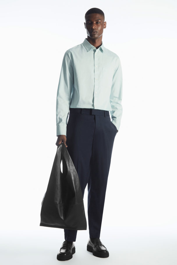 COS Patch-pocket Shirt - Regular Turquoise