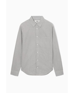 Patch-pocket Shirt - Regular Blue / Grey / Striped