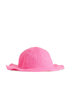 Cheesecloth Sunhat Pink