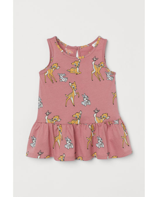 H&M Patterned Dress Pink/bambi
