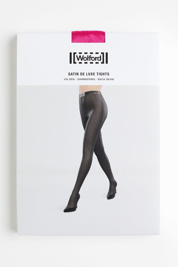 Satin tights in pink - Wolford