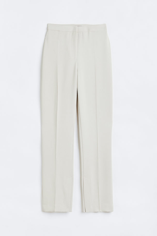 H&M Tailored Trousers Natural White