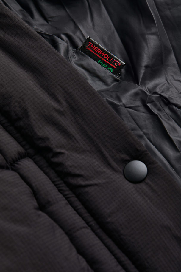 H&M Warmte-isolerend Pufferjack Zwart