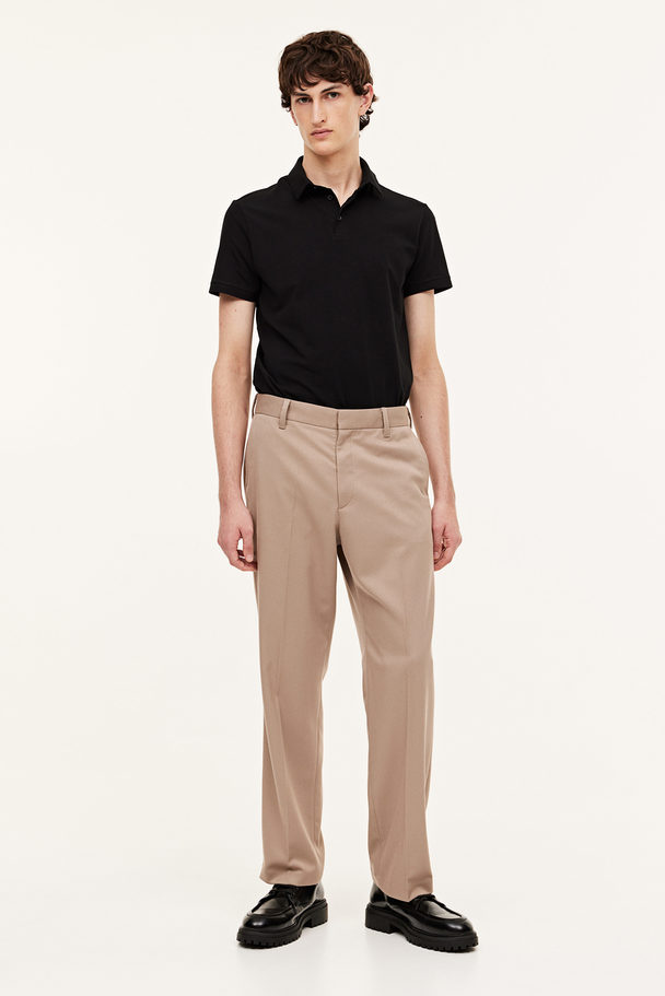 H&M Poloshirt Slim Fit Sort