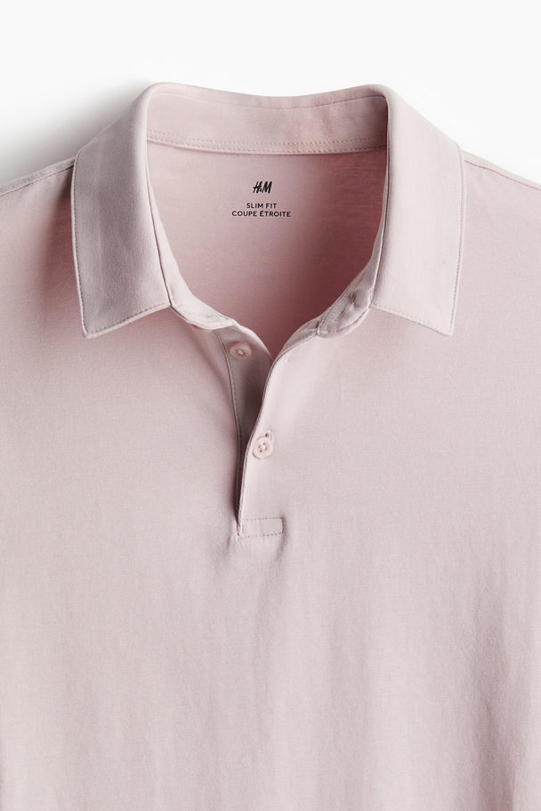 H&M Poloshirt in Slim Fit Rosa