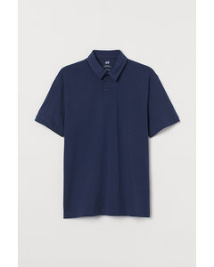 Poloshirt - Slim Fit Marineblauw