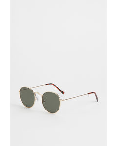 Runde Sonnenbrille Goldfarben/Braun - schon ab 5 € kaufen | Afound | Sonnenbrillen