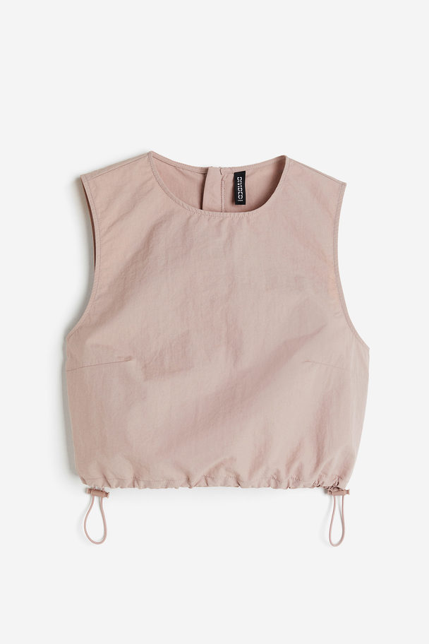 H&M Cropped Top Dusky Pink