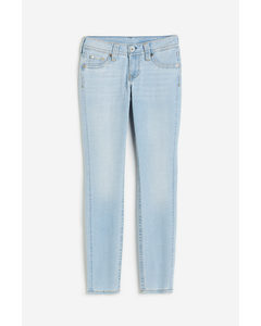 Skinny Low Jeans Sart Denimblå