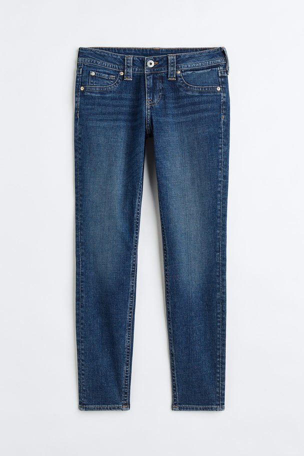 H&M Skinny Low Jeans Blau