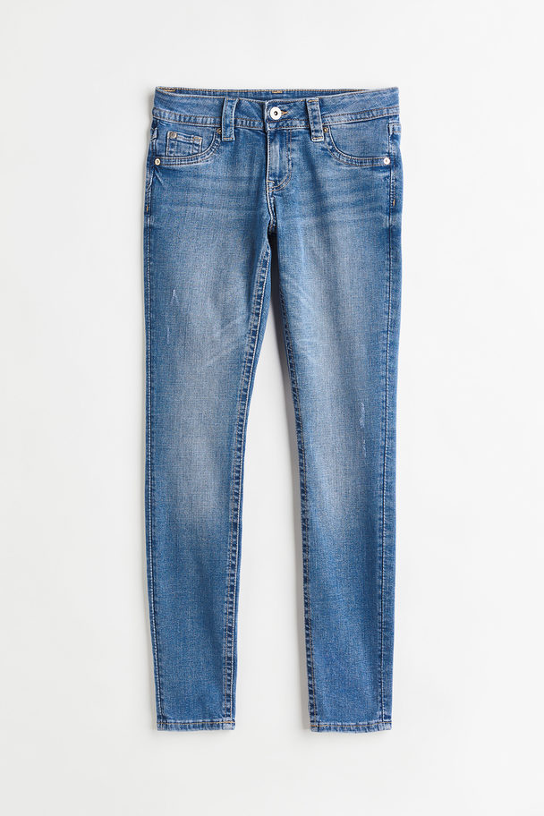H&M Skinny Low Jeans Denimblauw