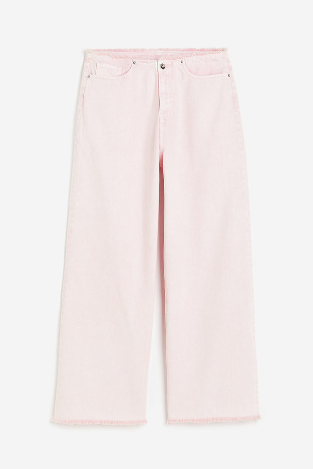 H&M Baggy Low Jeans Light Pink