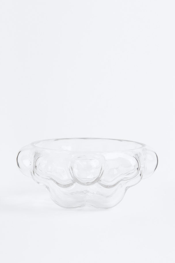 H&M HOME Decorative Glass Bowl Clear Glass