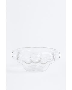 Dekorative Glasschale Klarglas