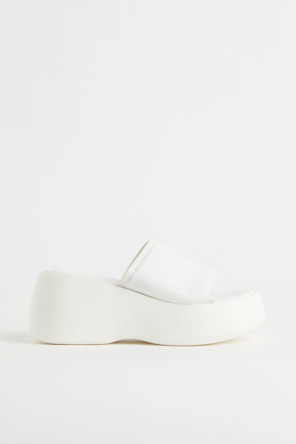 H&M Chunky Platform Sandals White