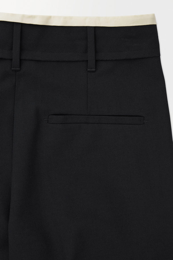 COS The Deconstructed Trousers Black