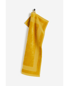 Velour Guest Towel Yellow