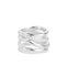 Silver-plated Rhinestone Ring Silver