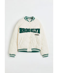 Baseball Jacket Natural White/brooklyn