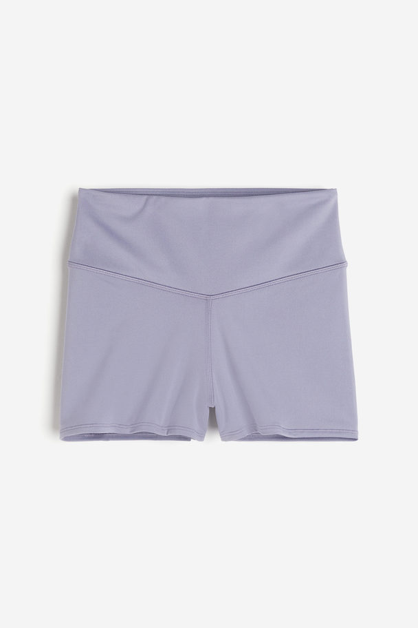 H&M SoftMove™ Sport-Hotpants Mattlila