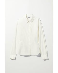 Blossom Linen Shirt White