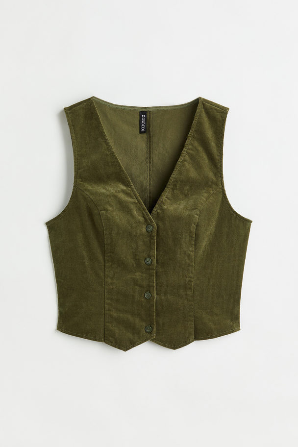 H&M Suit Waistcoat Dark Green