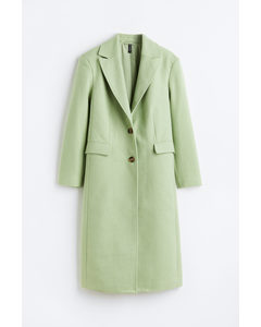 Single-breasted Coat Light Green