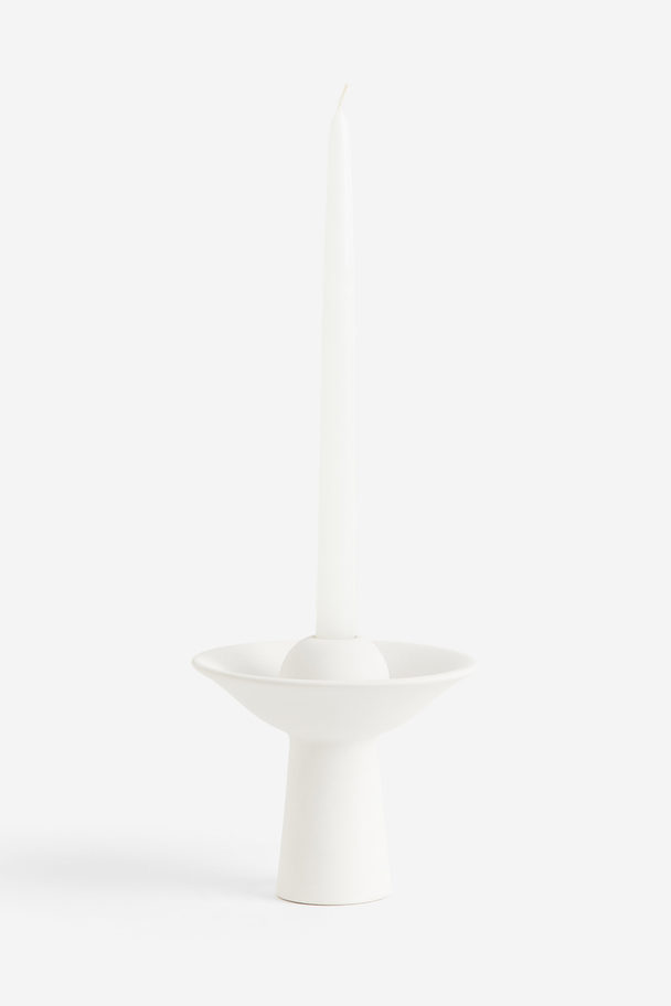 H&M HOME Kerzenständer aus Steingut Weiß