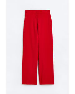 Stylede Bukser Med Høj Talje Rød