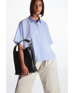 Boxy Short-sleeve Shirt Light Blue