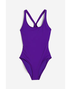 Sports Swimsuit Dark Purple