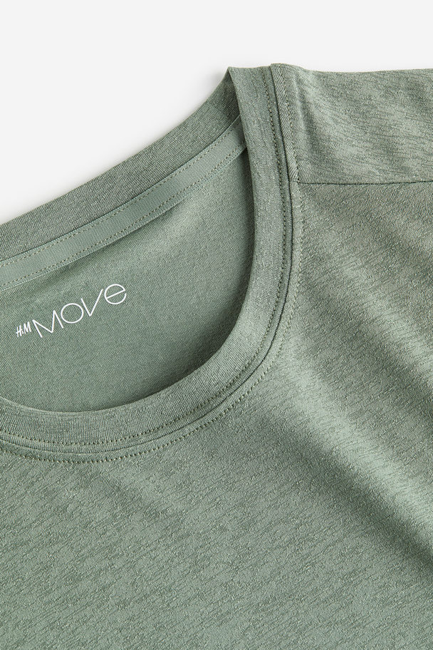 H&M DryMove™ Sportshirt Salbeigrün