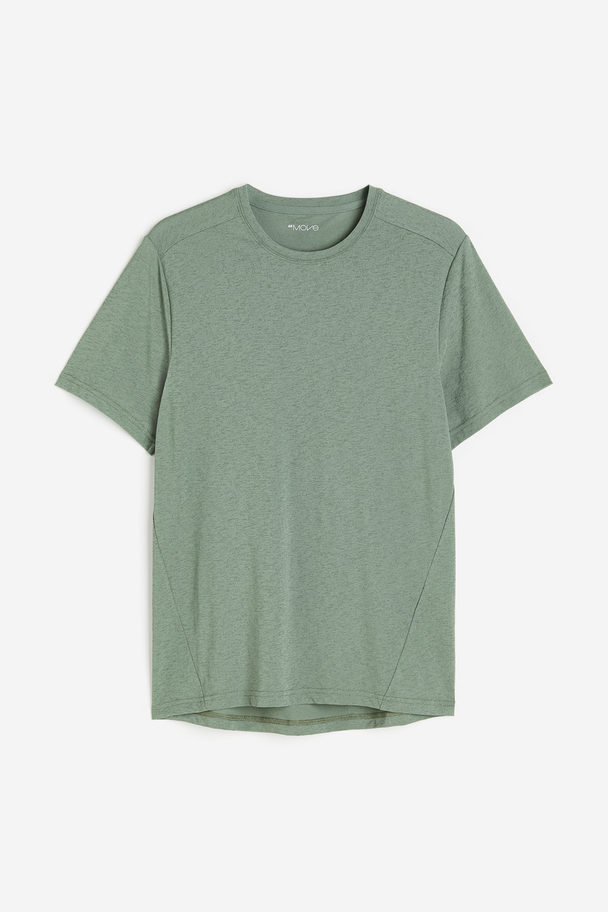 H&M DryMove™ Sportshirt Salbeigrün