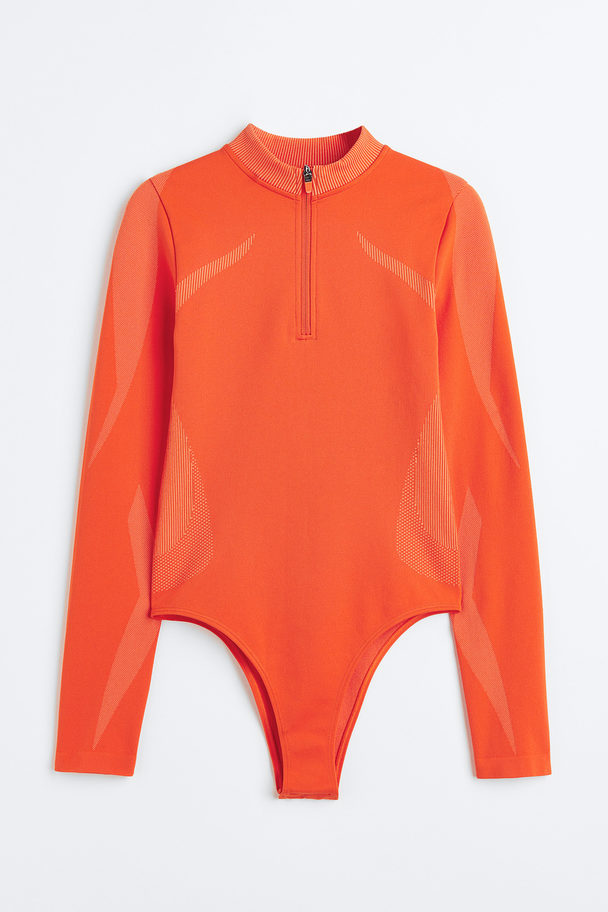 H&M Drymove™ Sømløs Sportsbody Orange