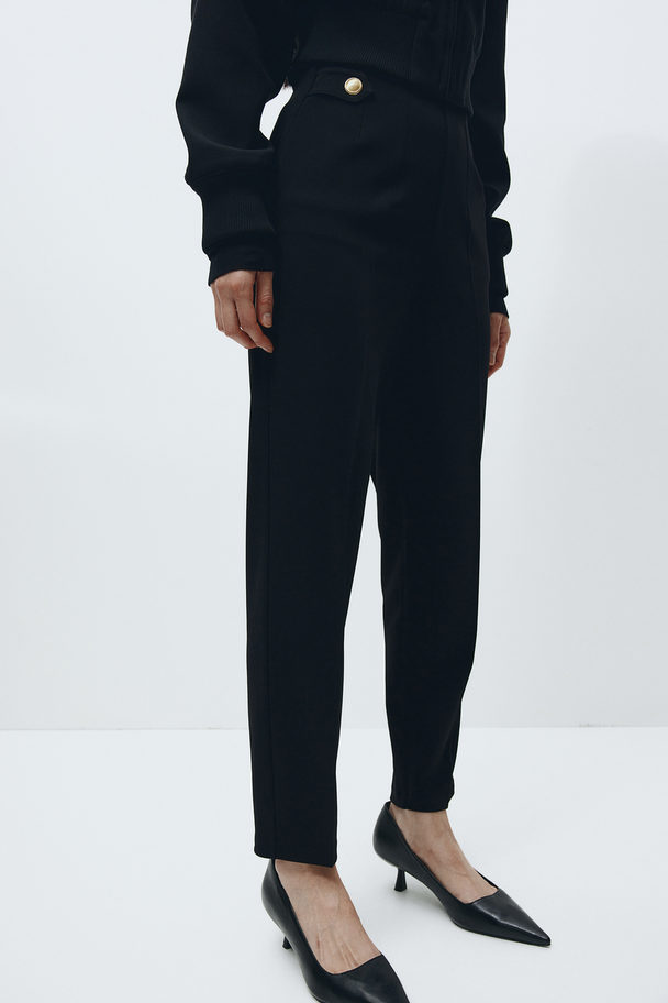 H&M Tricot Pantalon Zwart