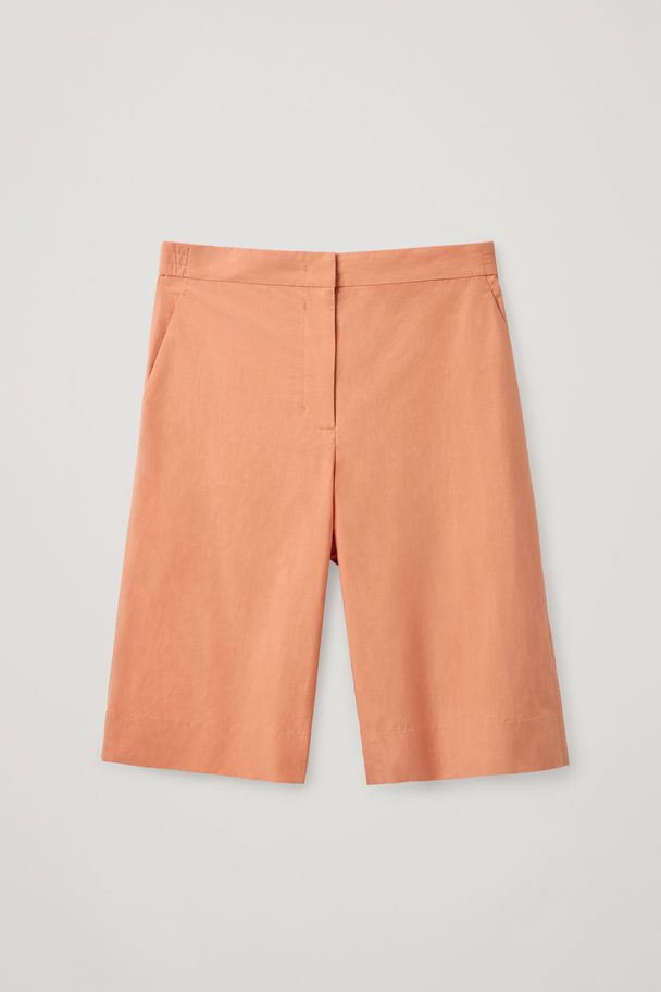 COS Knee-length Shorts Orange