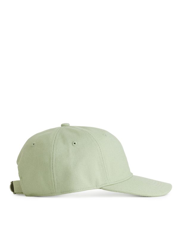 Arket Kappe aus Baumwollcanvas Hellgrün